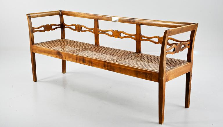SOFFA samt STOLAR, ett par, biedermeier, 1800-tal.