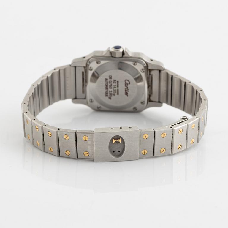 Cartier, Santos Carrée, wristwatch, 23,5 x 23,5 (34,5) mm.