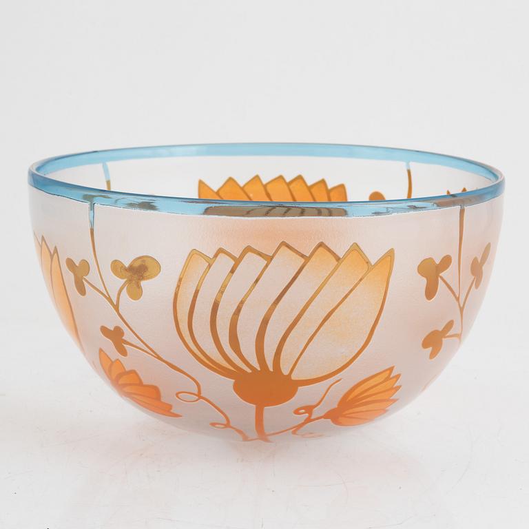 Bertil Vallien, a glass bowl, Kosta Boda.