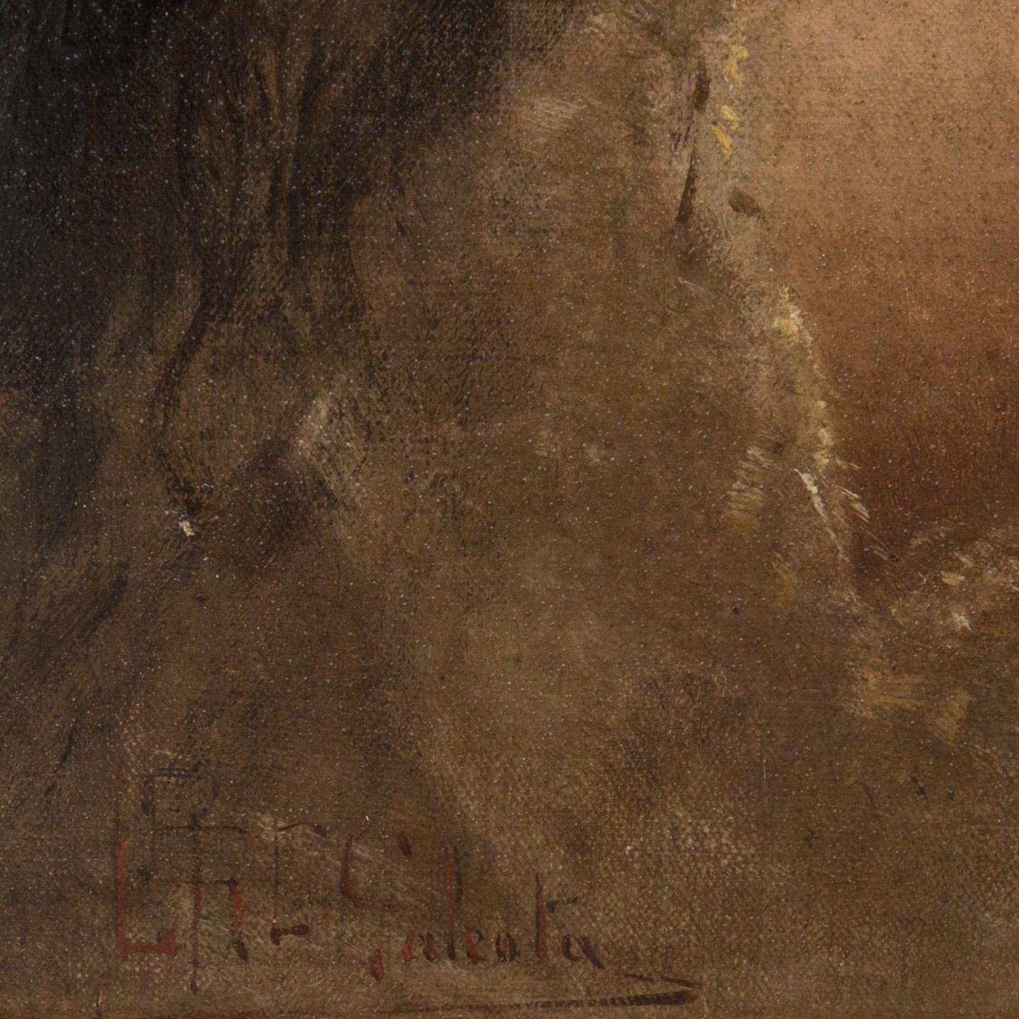 LEOPOLD GALEOTA, tillskriven, olja på duk.