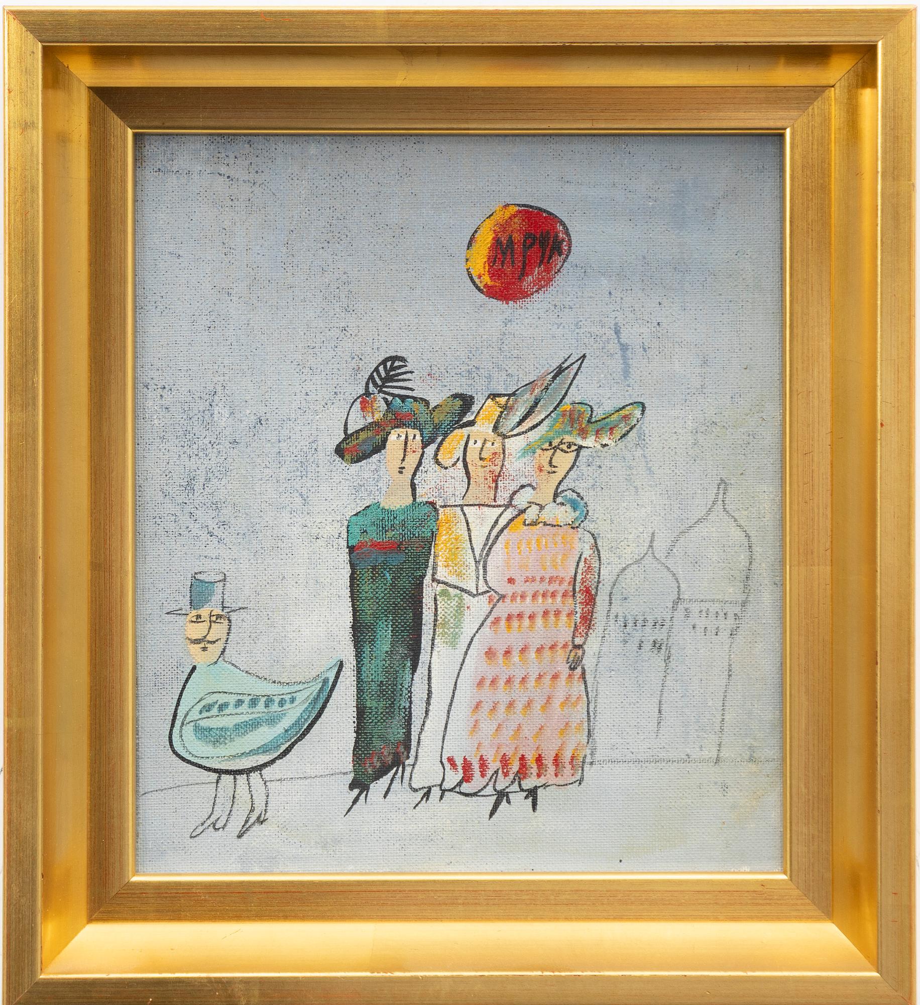 Madeleine Pyk, Ladies in hats and a bird gentleman.