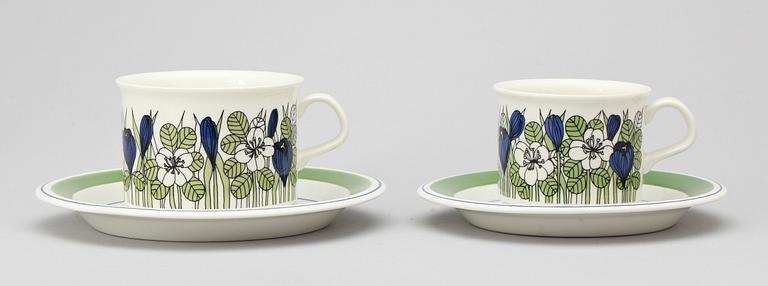 SERVISDELAR, porslin, "Krokus", Arabia.