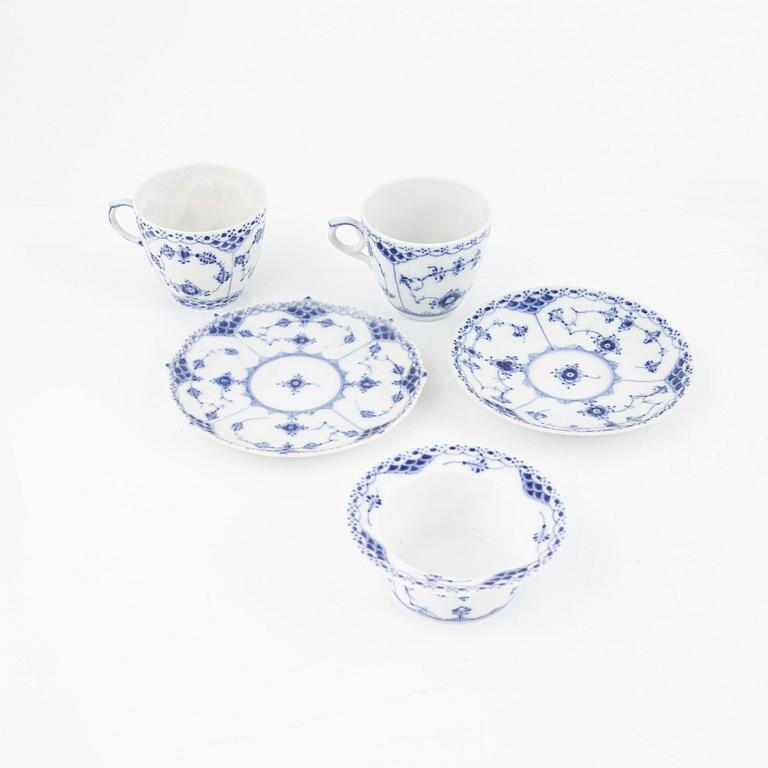 A 30-piece 'Musselmalet' porcelain coffee service, Royal Copenhagen, Denmark.