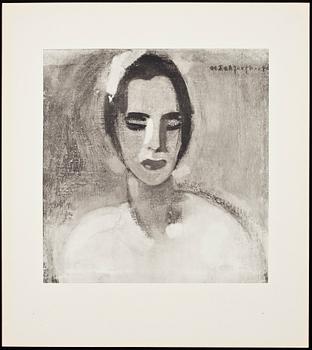 HELENE SCHJERFBECK, mapp med reproduktioner, 48 st, 1945.