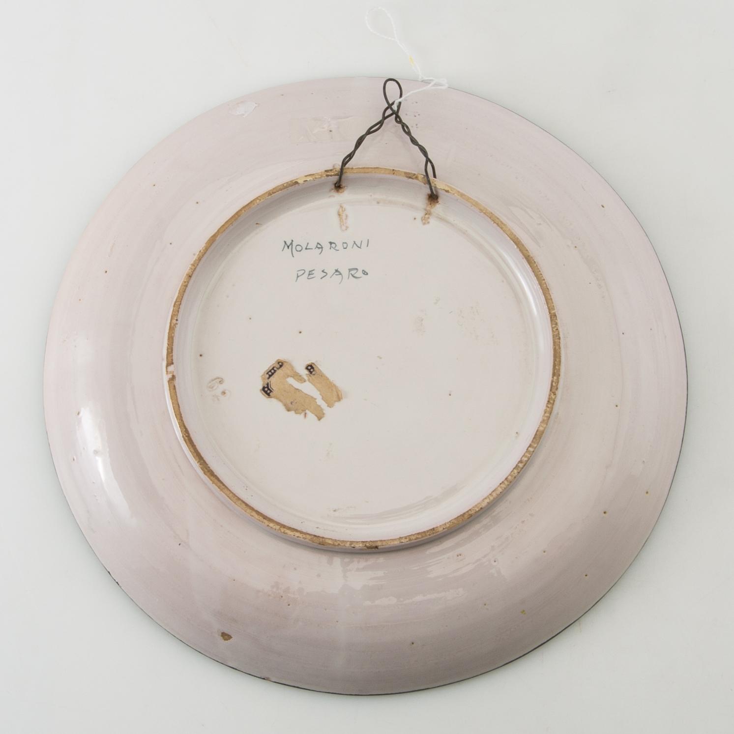 Dish, Molaroni Pesaro, Italy, 20th century.