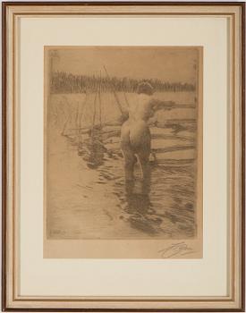 ANDERS ZORN, etching, signed and dated 1913.