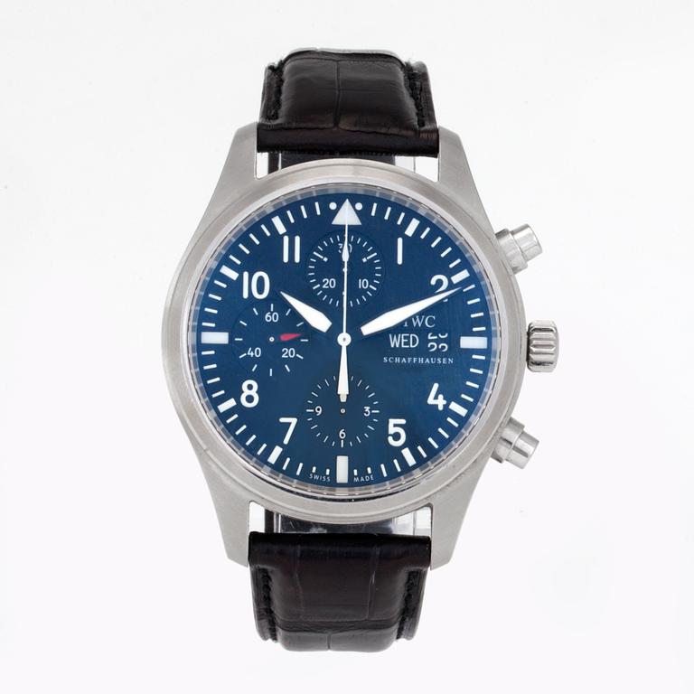 IWC, Schaffhausen, Pilot Classic, chronograph, wristwatch, 42 mm,