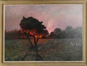 VALDEMAR NYSTRÖM, olja på duk, signerad och daterad 1903.