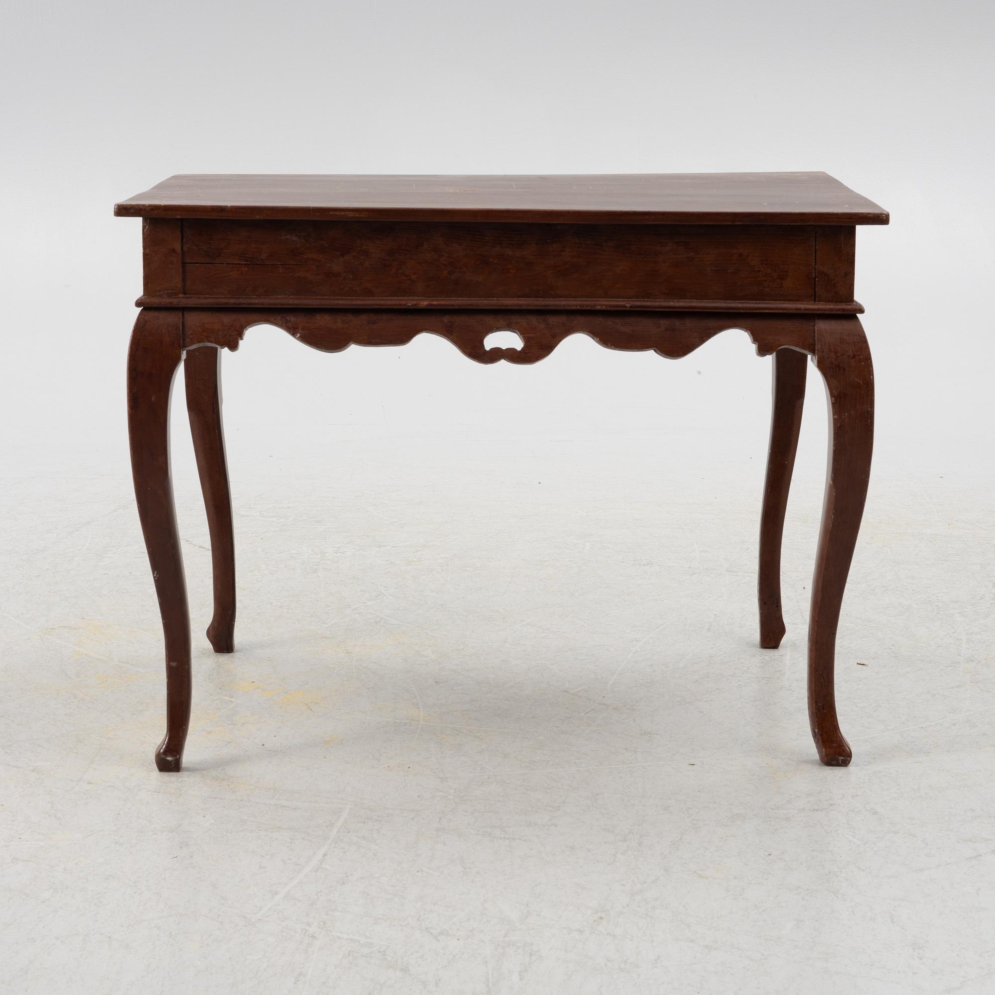 Bord, rokoko, troligen Norge, 1700-tal.