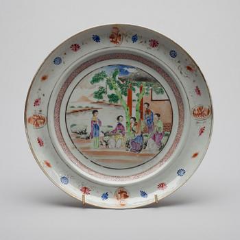 TALLRIK, porslin, Kina, 1700-talets slut.