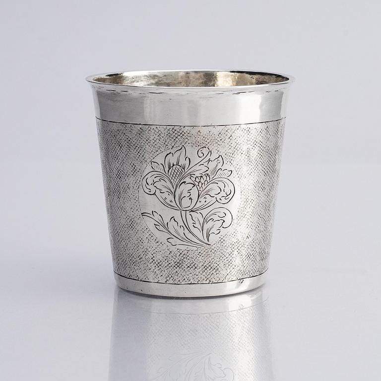 A German silver beaker, possibly Johann Reinhard, Leipzig (active 1694-1703).