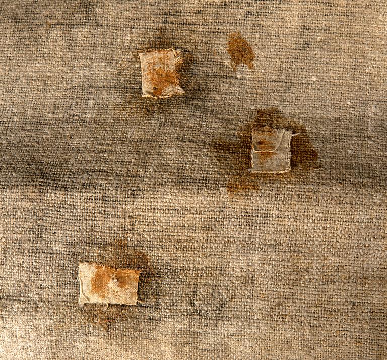 Bonadsmålning limfärg på duk daterad  1818.