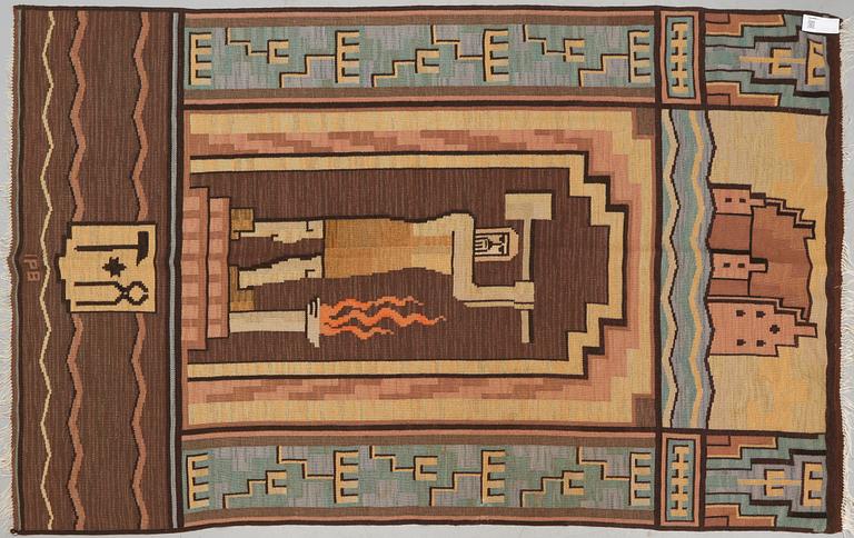 MATTA, rölakan, 1920/1930-tal, 234 x 132 cm, signerad IPB.