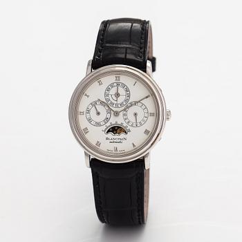 Blancpain, Villeret Quantième Perpétuel, rannekello, 34 mm.