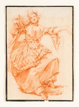 French artist, 18th Century. Study of female, a pair.