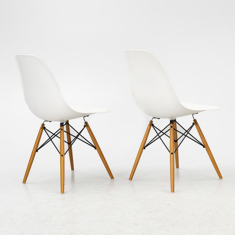 Charles & Ray Eames, Stolar, 6 st, "Plastic chair DSW", Vitra 2012-2013.