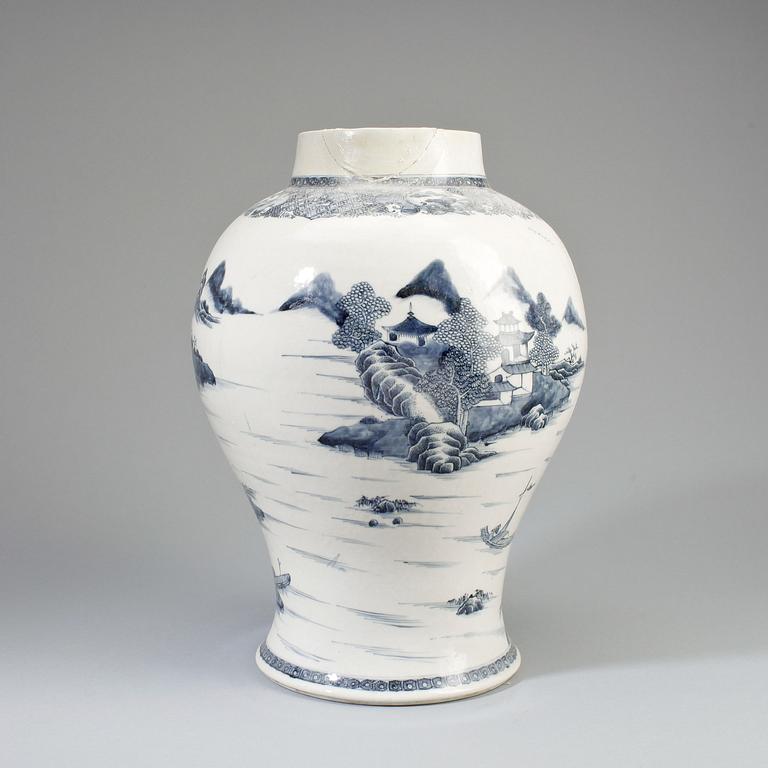 URNA, porslin, Kina, 1800-tal.