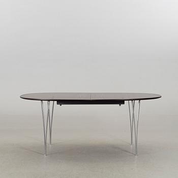 A SUPERELLIPS TABLE IN WENGE. BRUNO MATHSSON AND PIET HEIN for FRITZ HANSEN.