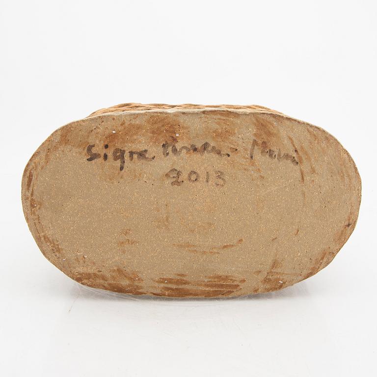 Signe Persson-Melin,  a signed and dated 2013 stoneware jardinière.