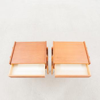 Sängbord ett par 1900-talets mitt Ab Carlström & Co möbelfabrik.