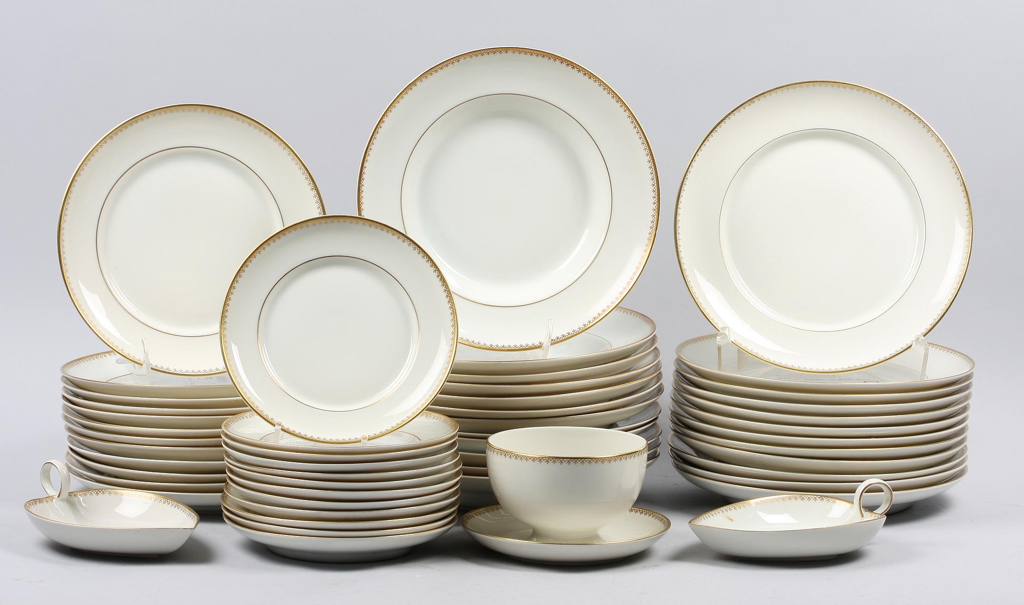 MATSERVIS, 57 delar, porslin, Karlskrona/Upsala-Ekeby.