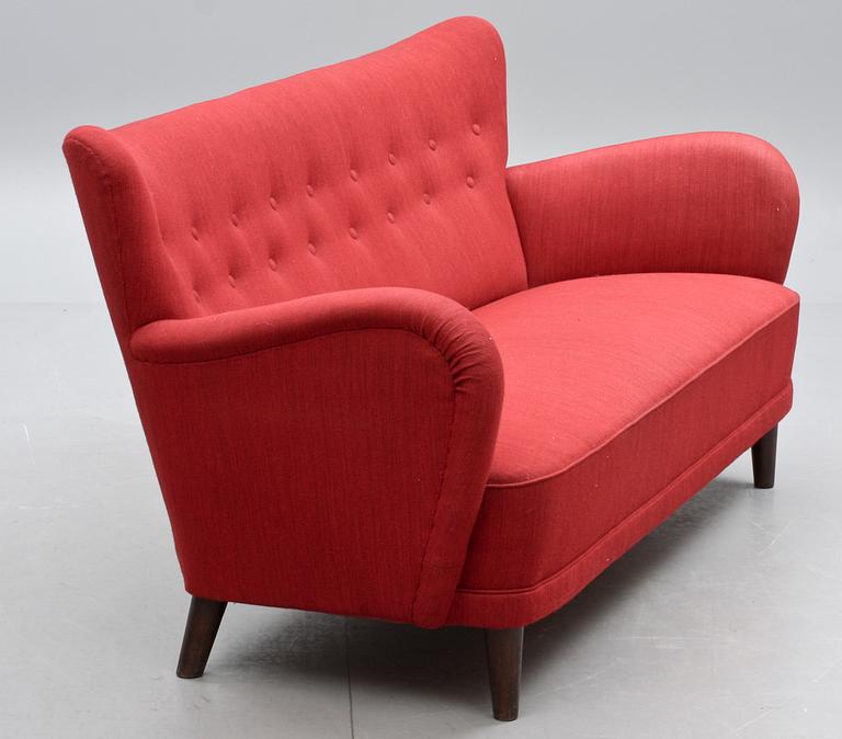 SOFFA samt FÅTÖLJ, 1900-tal.