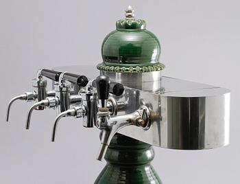 ÖLTAPP, keramik och vitmetall, 1900-talets slut.