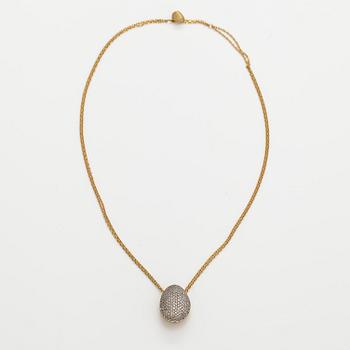 H Stern, "Golden stone", an 18K gold necklace with diamonds ca. 1.83 ct in total.