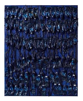 393. Fernandez Arman, "Monochrome Accumulation (Ultarmarine Blue)".