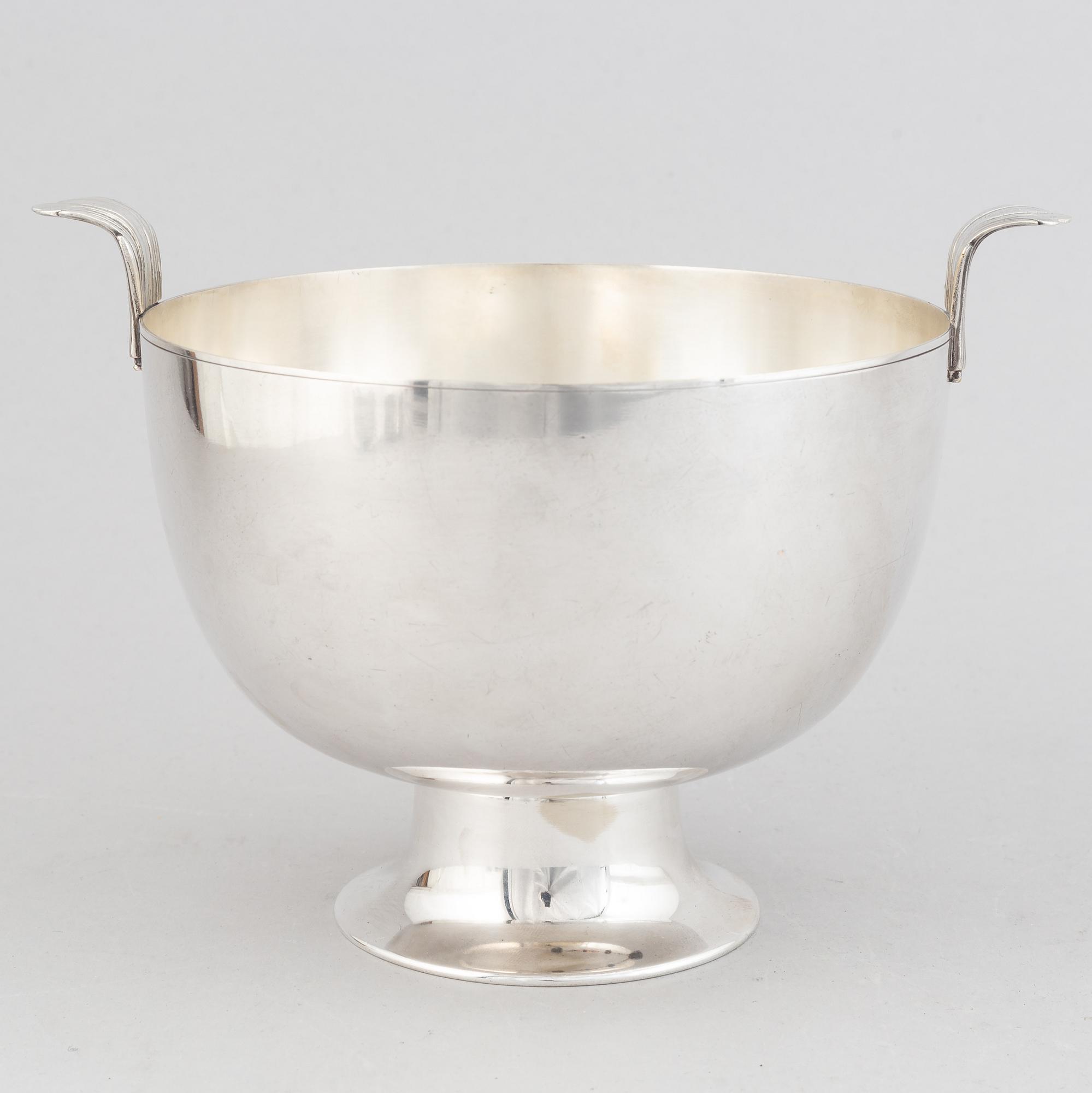 Karl Wojtech, a silver plated bowl, circa 1925.
