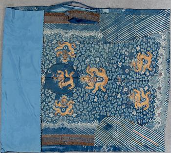 VÄGGBONAD/TEXTIL, Kina, 1700/1800-tal. Ca 135 x 200.