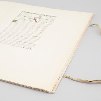 and ARVID AUGUST AFZELIUS, original manuscript and five watercolors, 1907.