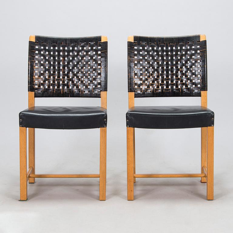 Carl Gustaf Hiort af Ornäs,  matbord, "Näyttely Senior", stolar, 6 st, HMN Huonekalu Mikko Nupponen 1900-talets mitt.