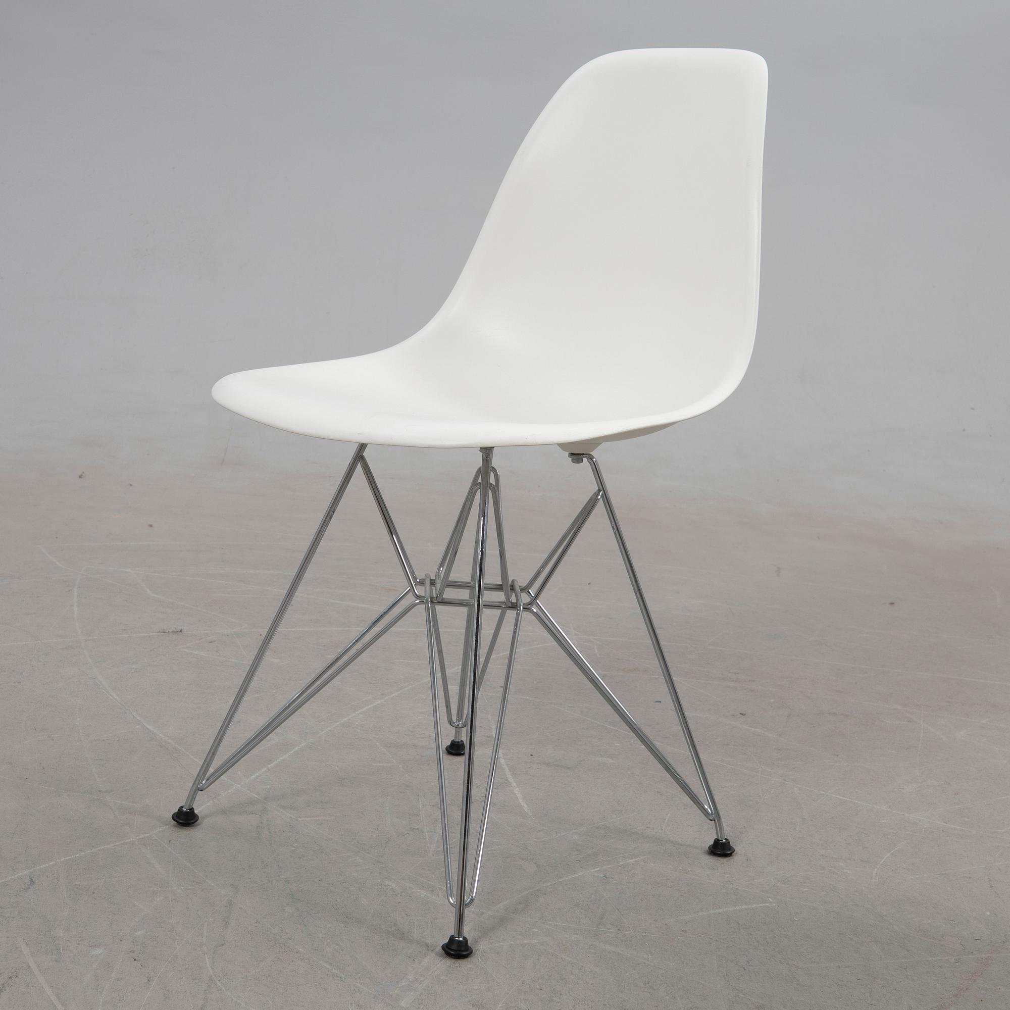 Charles & Ray Eames, chairs, 6 pcs, "Plastic chair DSR", Vitra, 2016.