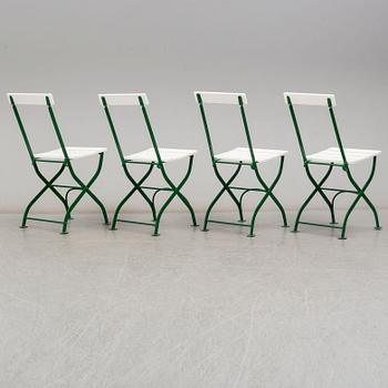 A set of mid 20th Century garden chairs.