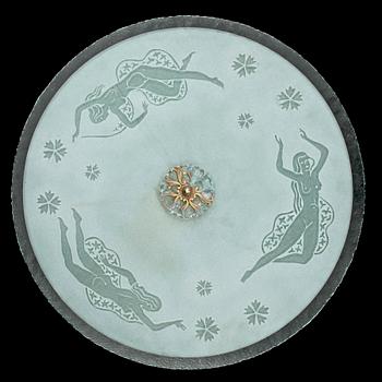 TAKPLAFOND, glas, 1940-tal. Diameter 70 cm.