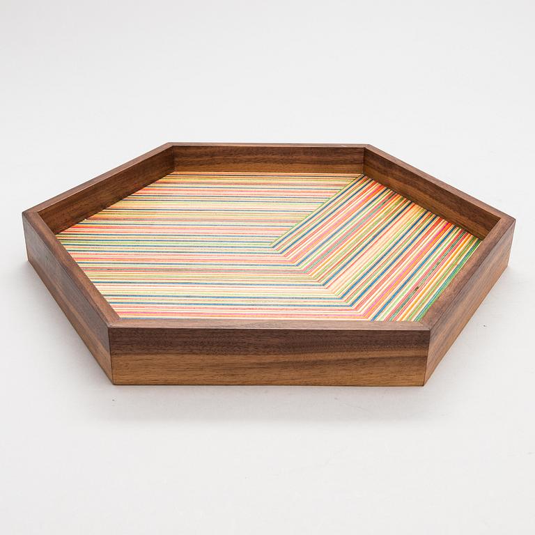 ALEKSI PUUSTINEN, A 'Hexagon Tray', signed.