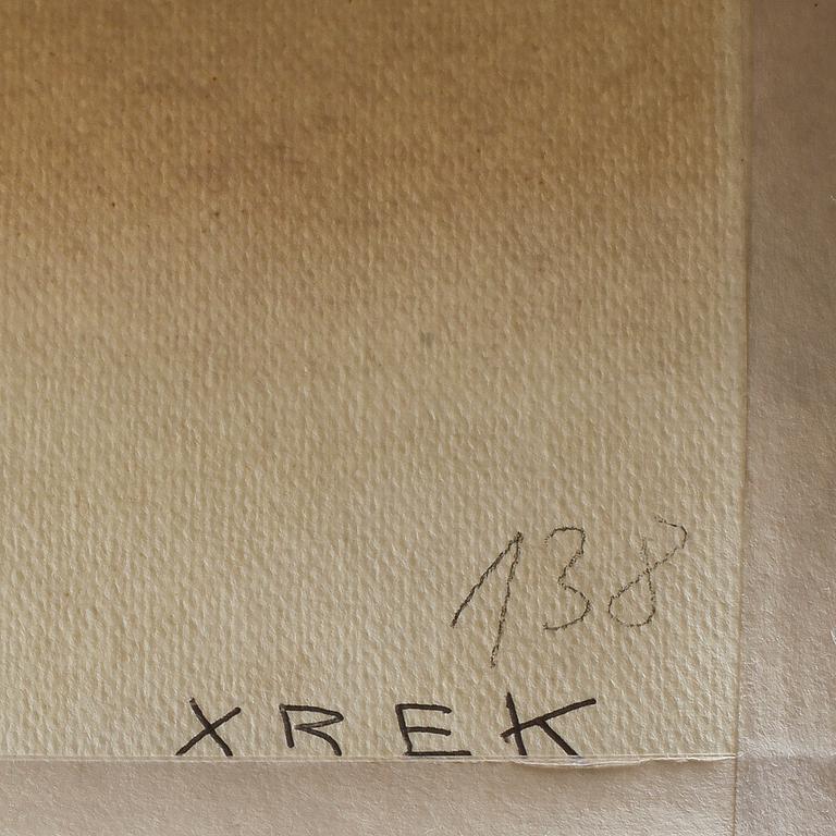 OLLE BAERTLING. Screentryck i färg. Sign o dat 1973-74. Numrerad E/A. Betitlad a tergo.