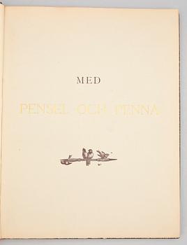 BOK, "Med pensel och penna, en årsbok om svensk konst" utg W. Silfversparre, Stockholm 1885.