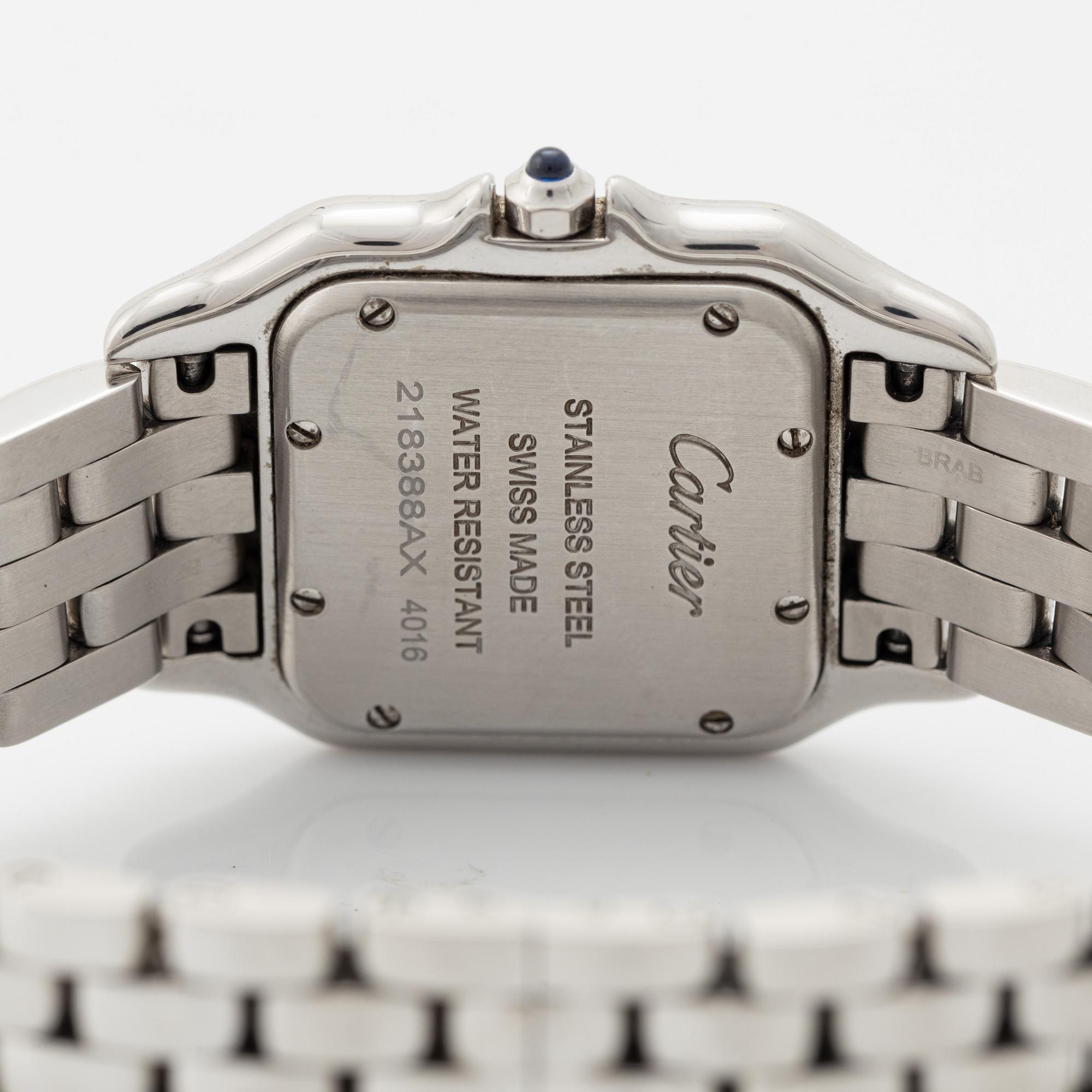 Cartier, Panthére, armbandsur, 27 x 27 (37) mm.