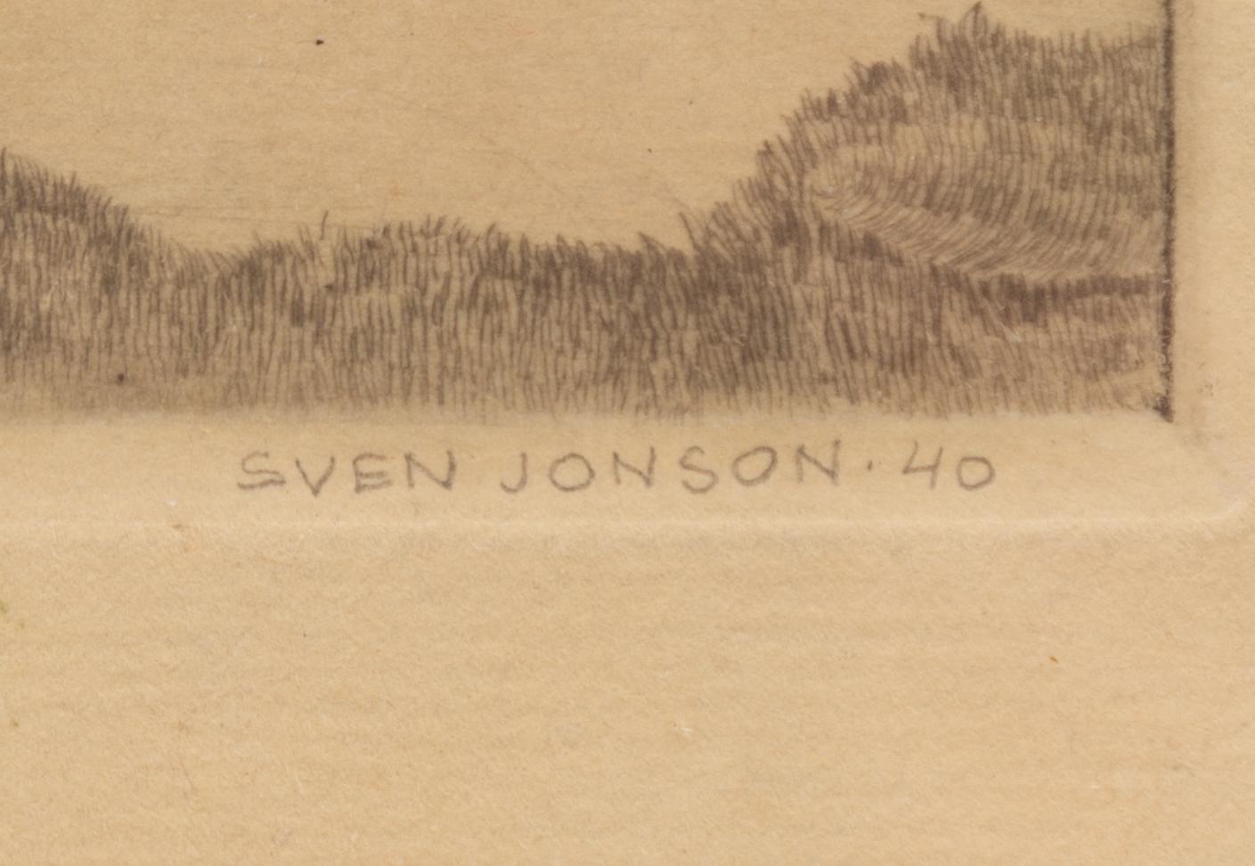 Sven Jonson, Surrealist landscape.