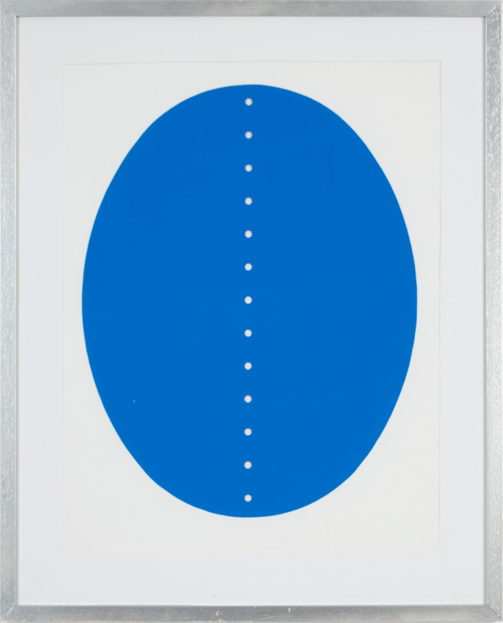 Lucio Fontana, after, exhibition poster, silkscreen, Galleria Il Quadro Biella, Torino, ca 1975.