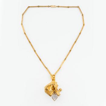 Björn Weckström, collier 18K guld med fluorit för Lapponia, Finland.