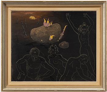 Vilhelm Bjerke-Petersen, Surrealist composition.