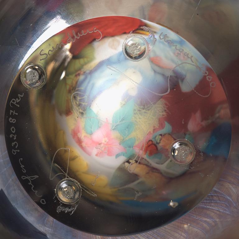 Per B. Sundberg, a unique "Fabula" glass vase, Orrefors, Sweden 2000.