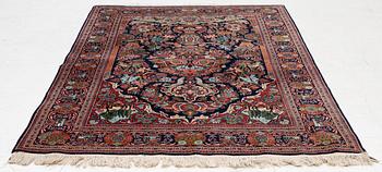 Keshan rug, approx. 130 x 200 cm.
