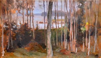 Albert Edelfelt, BIRCHES, HAIKO.