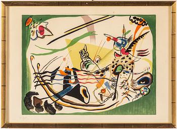 WASSILY KANDINSKY, after, lithograph in colours, signed Ck in the print and dated -19. Numbered 263/300.