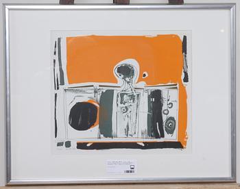 GRAFISKA TRYCK, 8 st, från utställningen Havet på Röhsska Museet i Göteborg, 1965. Samtliga signerade.