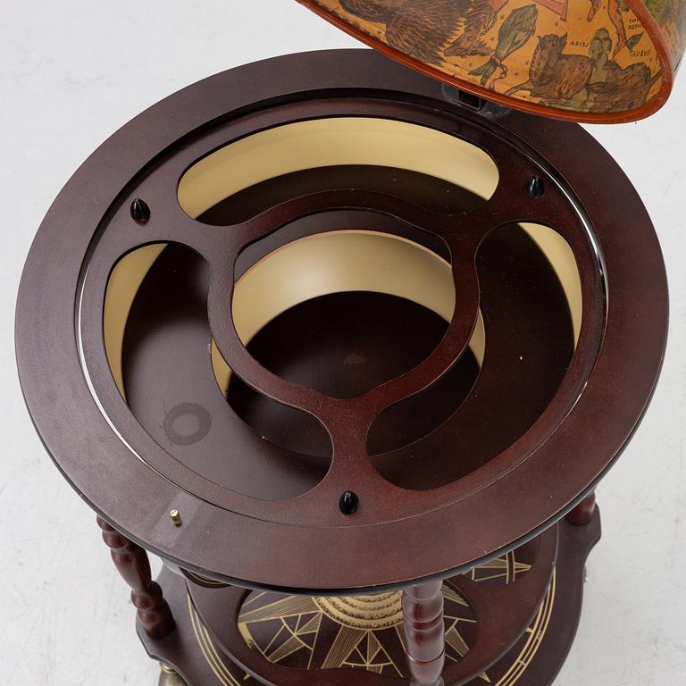 Bar globe, late 20th century.